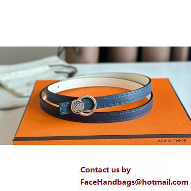 Hermes mini laquee belt buckle & Reversible leather strap 13 mm 17 2023